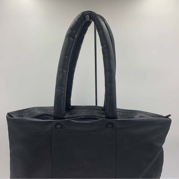 Massimo Dutti Quilted Tote bag with leather zip - Picture 4 of 12